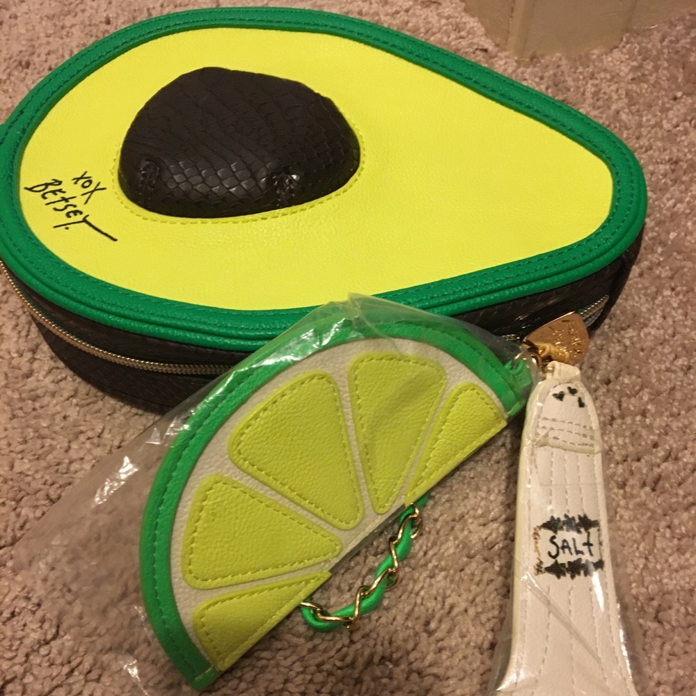 Brand new Betsey Johnson Avocado clutch.